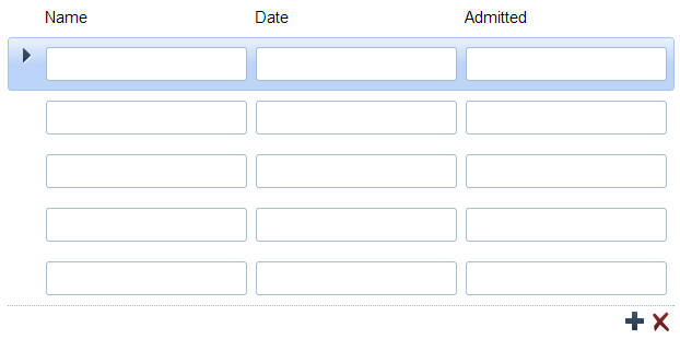First Row Only setting.